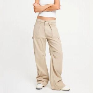 Lioness Cargo Extra Baggy Barrel Jeans Size XS